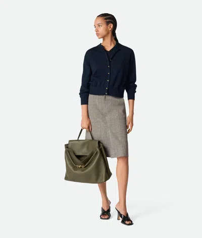 Bottega Veneta Large Ciao Ciao Intrecciato Leather Top Handle Bag