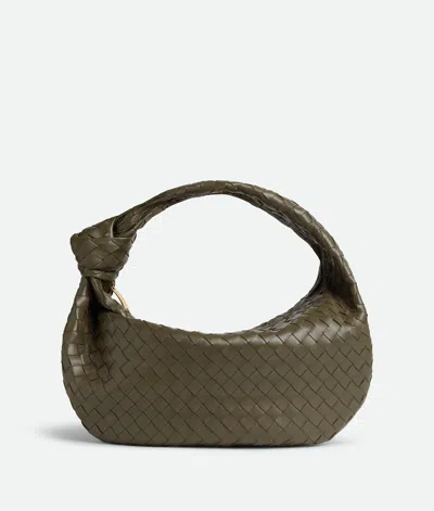 Bottega Veneta Leather Jodie Top-handle Bag In Green