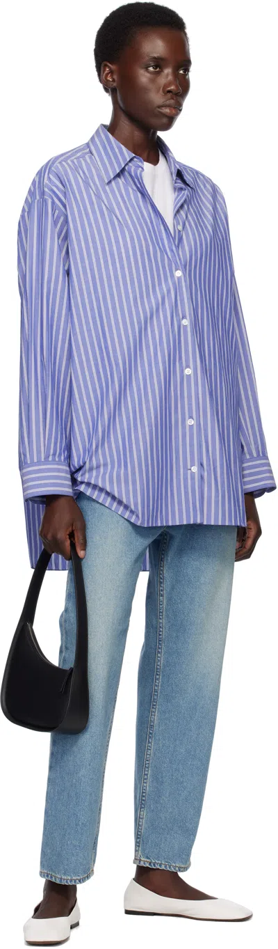 The Row Half Moon Black Leather Bag In Black Pld