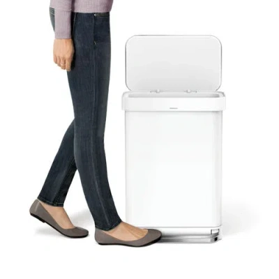 Simplehuman 55l Rectangular Step Can With Liner Pocket