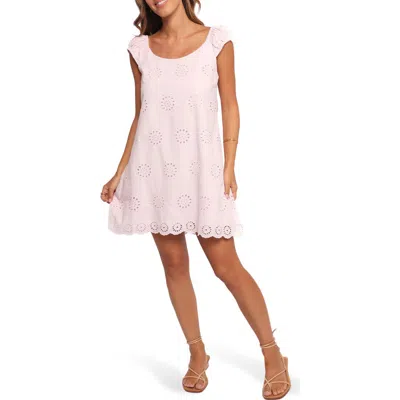Petal And Pup Petal & Pup Pammy Eyelet Cotton Minidress In White