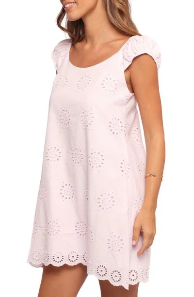 Petal And Pup Petal & Pup Pammy Eyelet Cotton Minidress In White