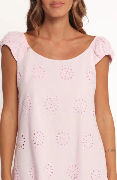 Petal And Pup Petal & Pup Pammy Eyelet Cotton Minidress In White