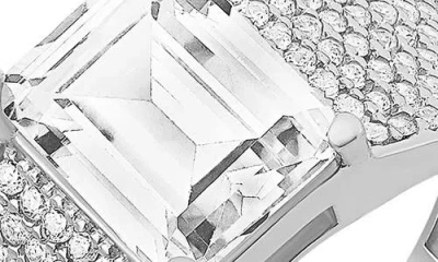 Shymi Wide Cubic Zirconia Pavé Band Ring