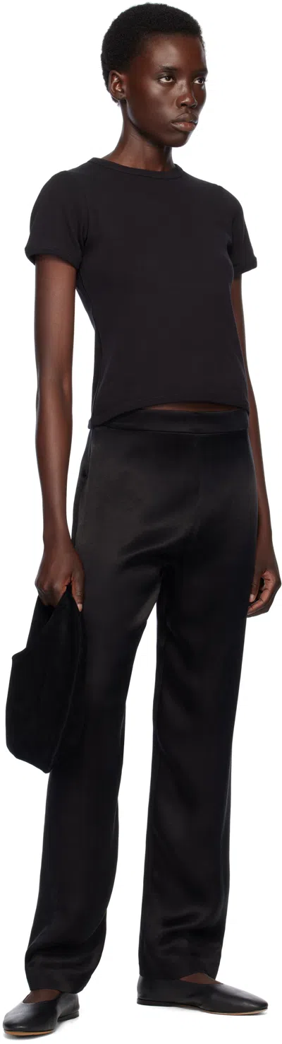 The Row Black Awar Ballerina Flats In Black