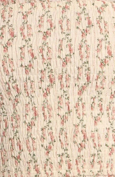 Petal And Pup Petal & Pup Meadow Puff Sleeve Smocked Crop Top