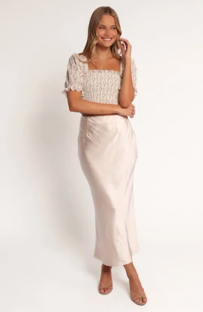 Petal And Pup Petal & Pup Meadow Puff Sleeve Smocked Crop Top