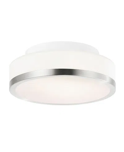 Cwi Lighting 3" Metal Frosted 1 Light Drum Shade Flush Mount