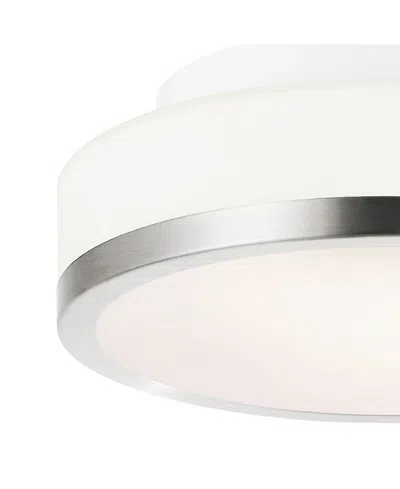 Cwi Lighting 3" Metal Frosted 1 Light Drum Shade Flush Mount