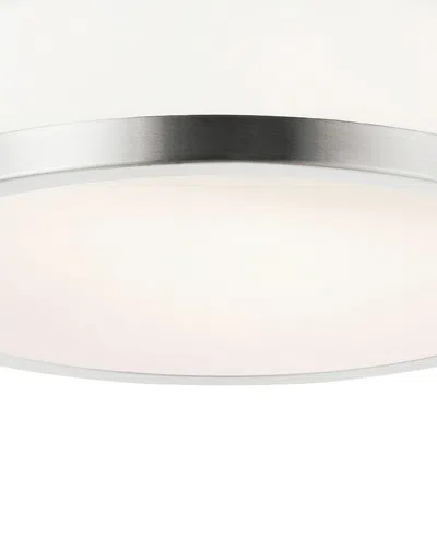 Cwi Lighting 3" Metal Frosted 1 Light Drum Shade Flush Mount