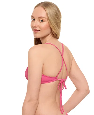 Salt + Cove Juniors' X-back Underwire Bikini Top, Exclusively At Macy's In Pink