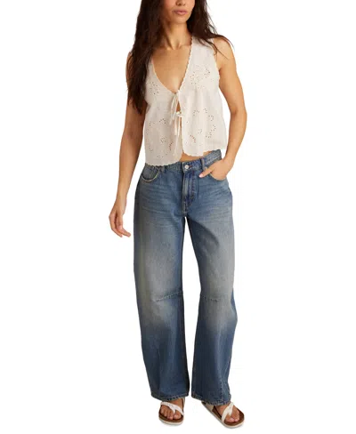 Lucky Brand Women's High-rise Barrel-leg Jeans In Blue
