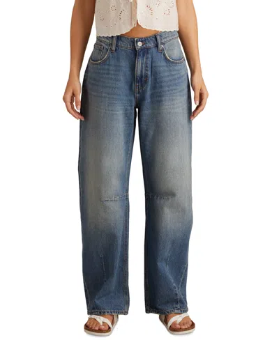 Lucky Brand Women's High-rise Barrel-leg Jeans In Blue