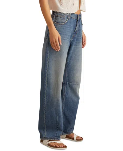 Lucky Brand Women's High-rise Barrel-leg Jeans In Blue