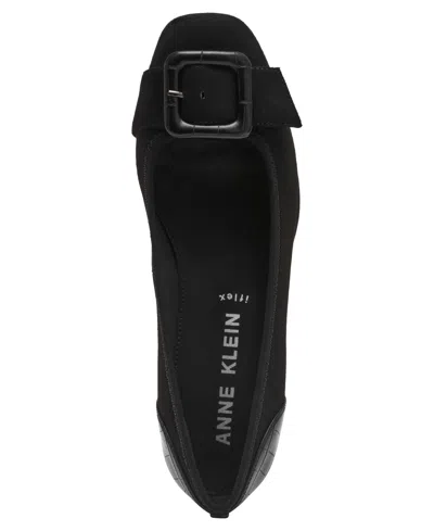Anne Klein Women's Wyatt Buckle Wedge Pumps In Black