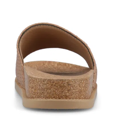 Journee Collection Women's Sheena Single Band Slip-on Wedge Sandals