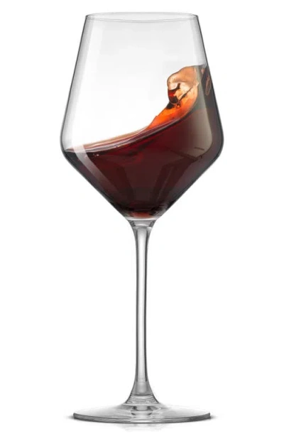 Joyjolt Layla White Set Of 4 Stemmed Red Glasses