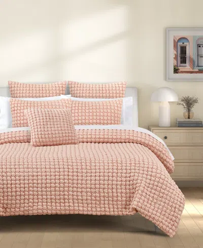 J By J Queen Bold Cloud Puff Quilted Decorative Pillow, 20" X 20"