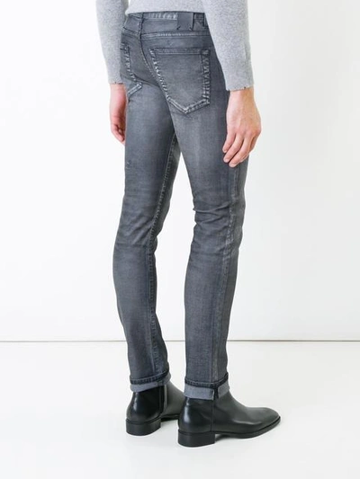 Shop Hl Heddie Lovu Mid Rise Distressed Skinny Jeans In Grey