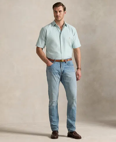 Polo Ralph Lauren Shirt Men's Oasis Green Cotton Classic Fit Button Down Mcww167