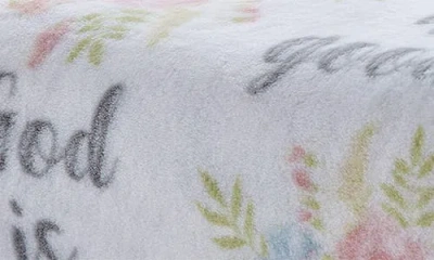 Luxury Home God Is Good Floral Plush Throw Blanket