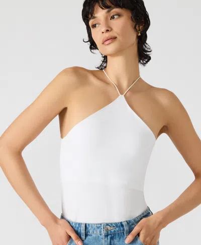 Steve Madden Women's Linnie Sleeveless Halter Top In White