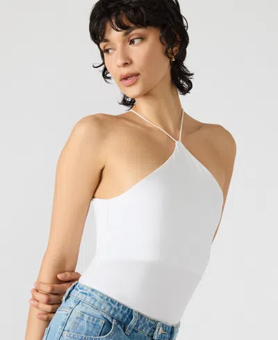 Steve Madden Women's Linnie Sleeveless Halter Top In White