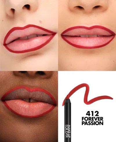 Make Up For Ever Artist Color Pencil Extreme Waterproof Lip Liner In Red
