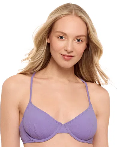Salt + Cove Juniors' X-back Underwire Bikini Top, Exclusively At Macy's In Purple