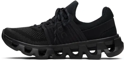 On Womens Black Rock F Cloudswift 4 Mesh And Shell Low-top Trainers In Black