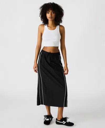 Steve Madden Women's Danielle Drawstring-waist Maxi Skirt In Black