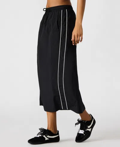 Steve Madden Women's Danielle Drawstring-waist Maxi Skirt In Black