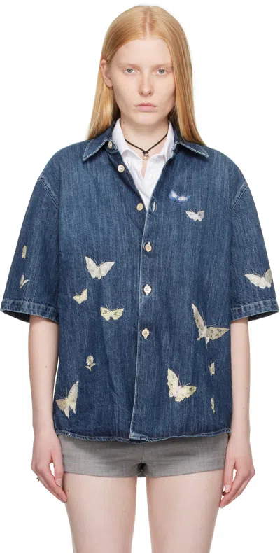 Our Legacy Blue Beyond Denim Shirt In Blue