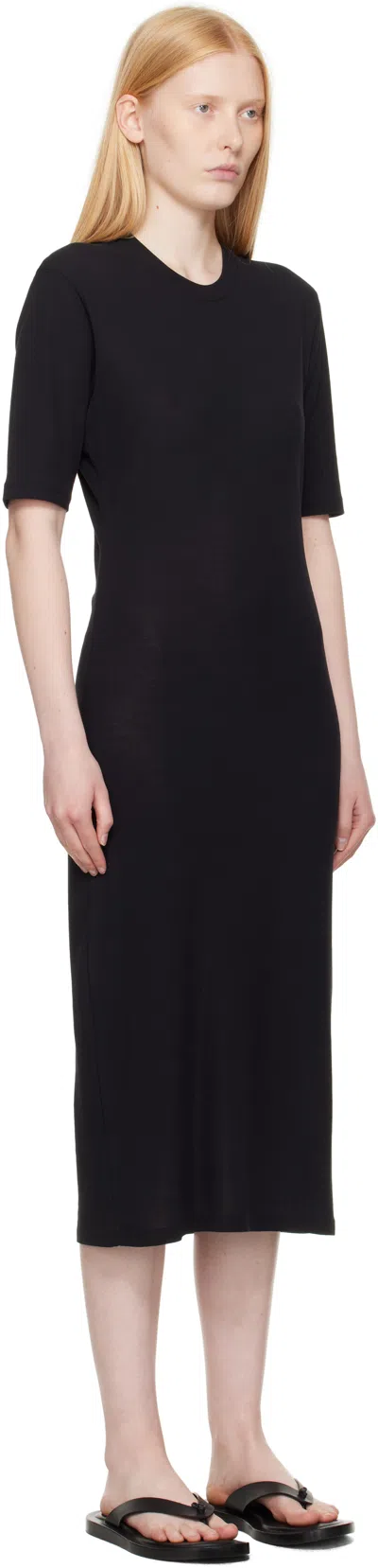 Ami Alexandre Mattiussi Ami Paris Cotton T-shirt Dress In Black