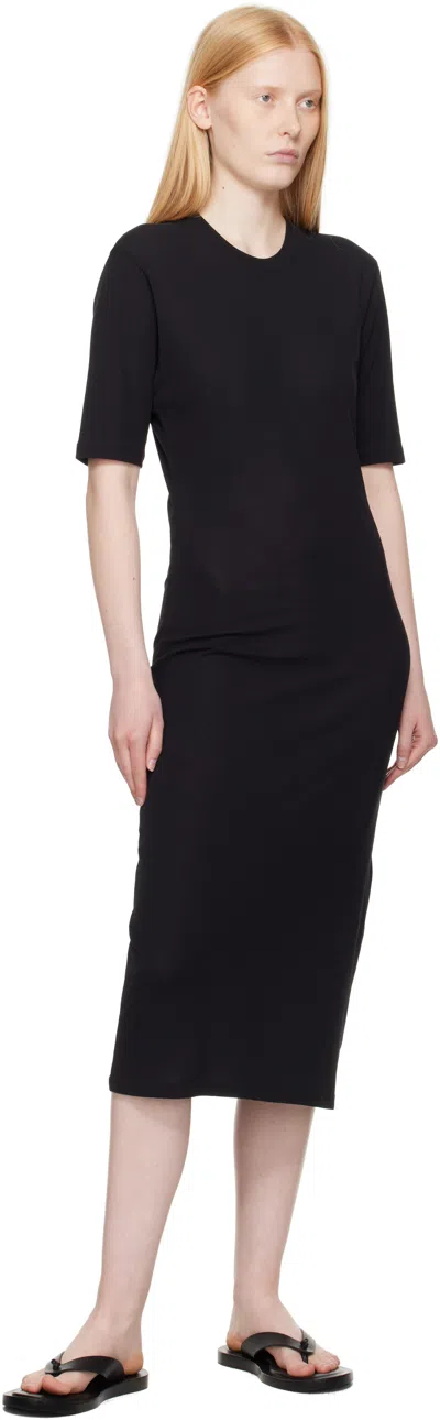 Ami Alexandre Mattiussi Ami Paris Cotton T-shirt Dress In Black