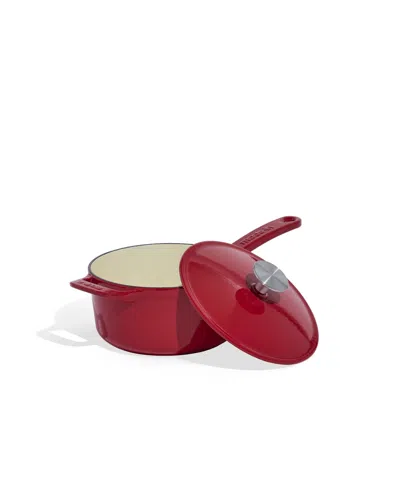 Made In Enameled Cast Iron 2-quarts Saucepan With Lid