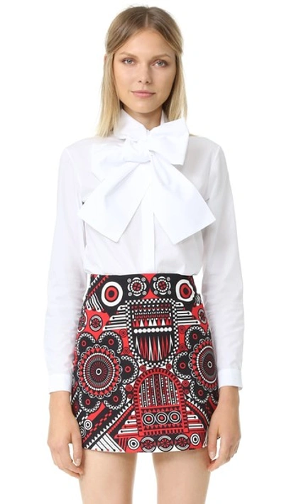 Holly Fulton Button Down Shirt In White