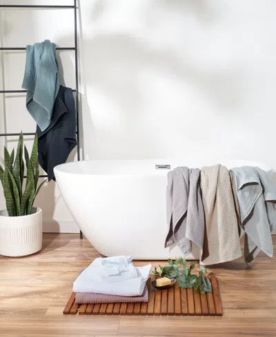 Uchino Waffle Twist 6 Pack Bath Towel Set