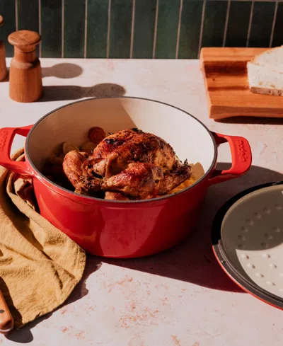 Made In Enameled Cast Iron 5.5-quarts Round Dutch Oven With Lid