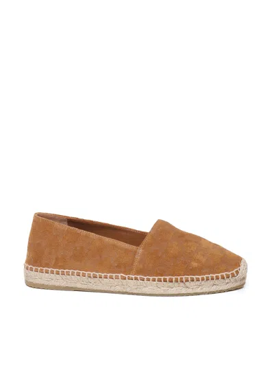 Celine Taillat Triomphe Suede Espadrilles Men In Brown
