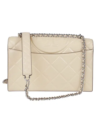 Tory Burch Small Fleming Convertible Shoulder Bag In Neutral