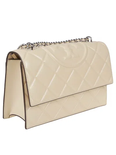 Tory Burch Small Fleming Convertible Shoulder Bag In Neutral