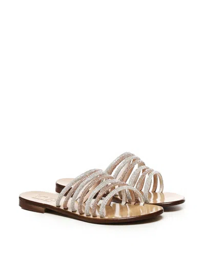 V73 Fredy Sandals With Rhinestones In Multi