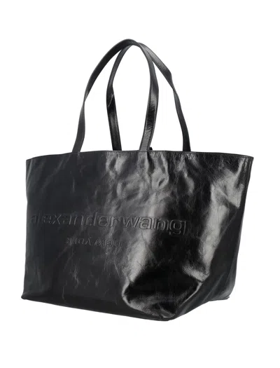 Alexander Wang Punch Tote Bag In Crackle Patent Leather