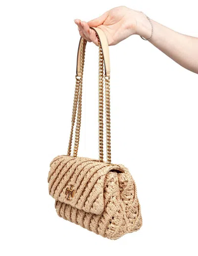Tory Burch Kira Woven Small Convertible Shoulder Bag