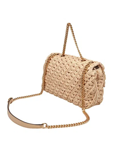 Tory Burch Kira Woven Small Convertible Shoulder Bag