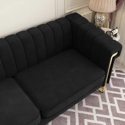 Streamdale Furniture Streamdale Black Sofa