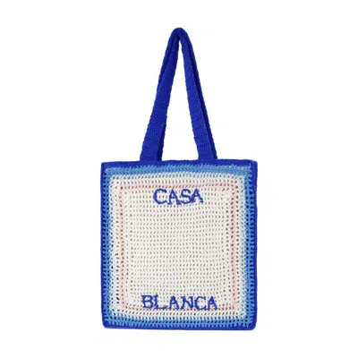 Casablanca Crochet Shopper Bag