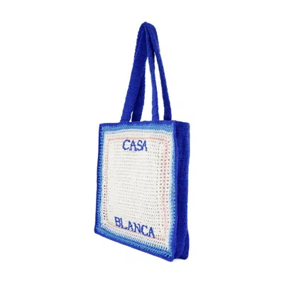 Casablanca Crochet Shopper Bag