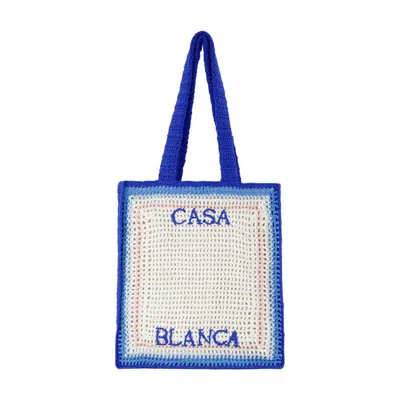 Casablanca Crochet Shopper Bag